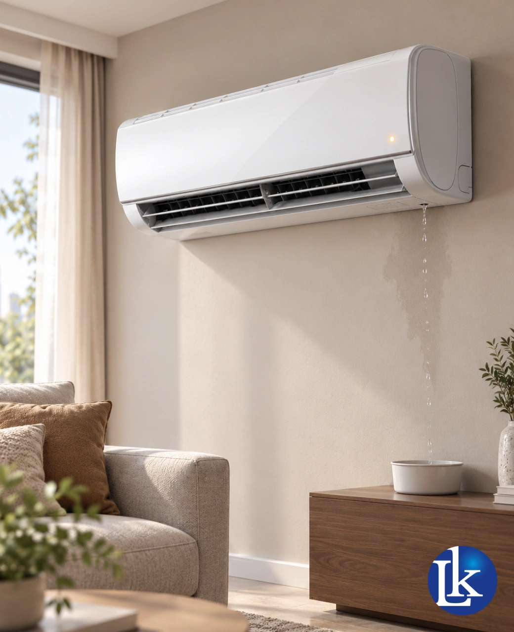 Dirty aircon unit before servicing in Singapore