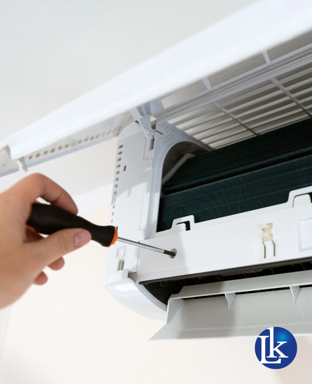 Dirty aircon unit before servicing in Singapore
